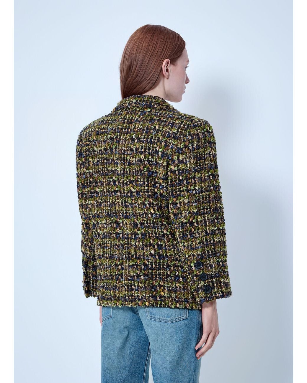 Saint Laurent Gray Single-Breasted Jacket