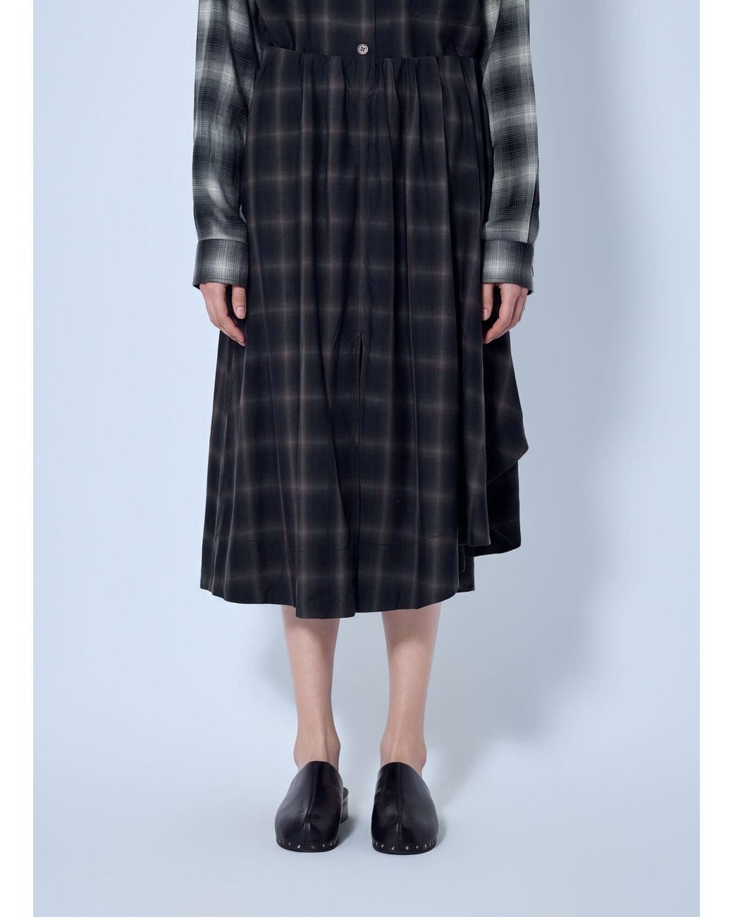 Our Legacy Blue Fan Midi Skirt
