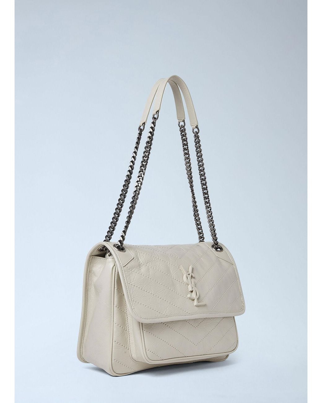 Saint Laurent White Medium Niki Shoulder Bag