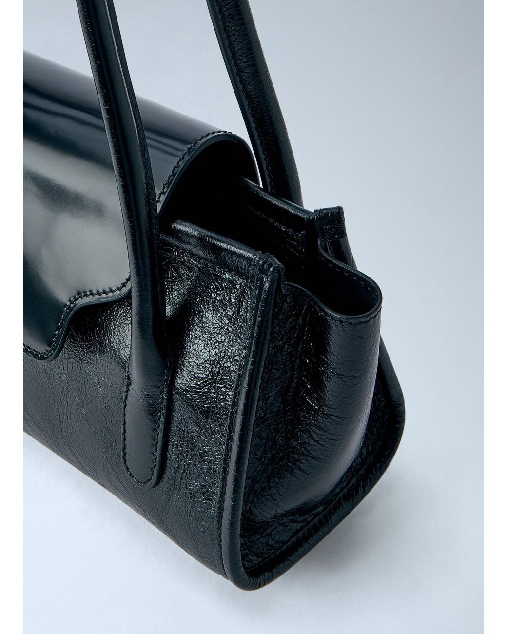 Marni Blue Trunkette Leather Shoulder Bag