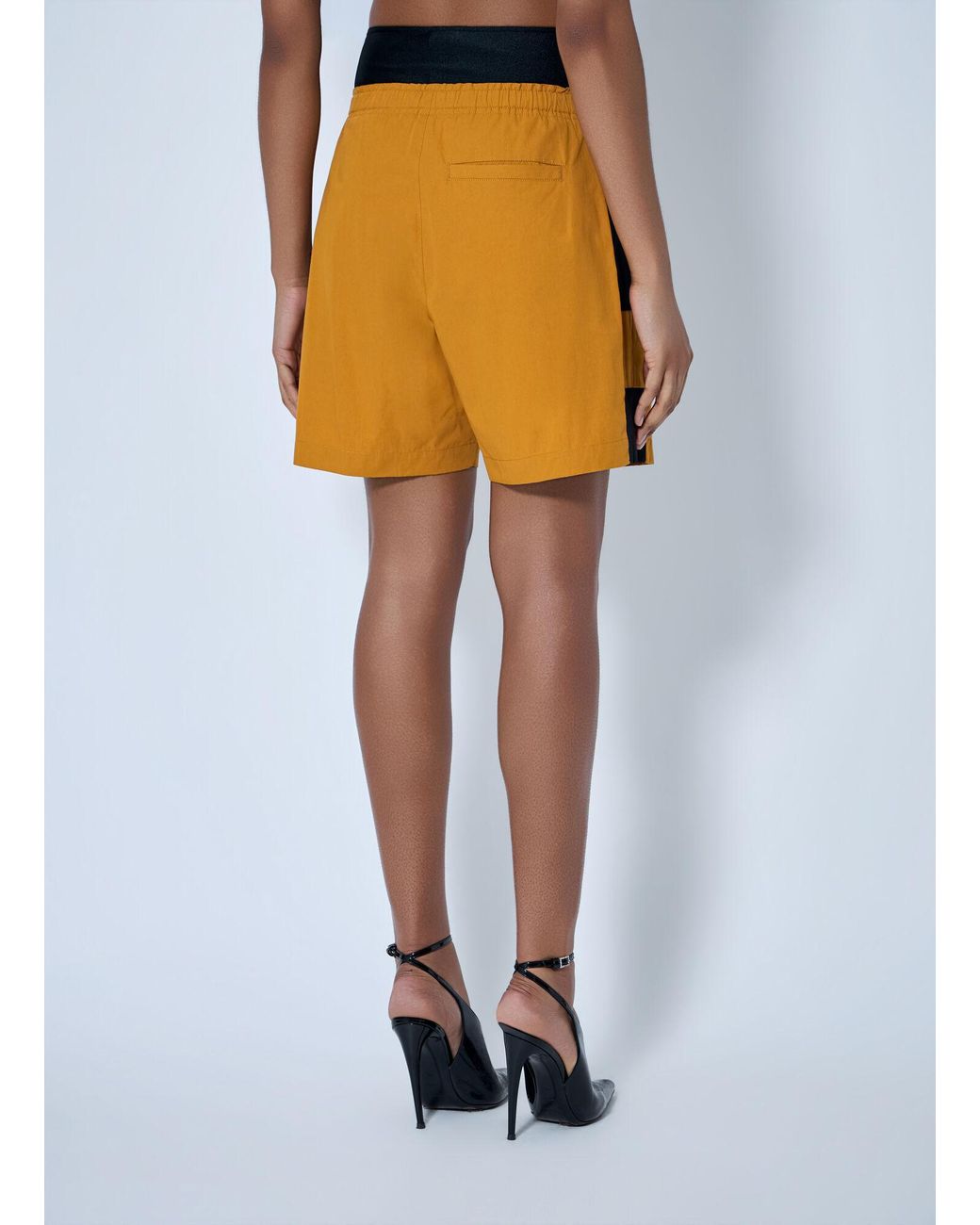 Saint Laurent Yellow Elasticated Waist Shorts