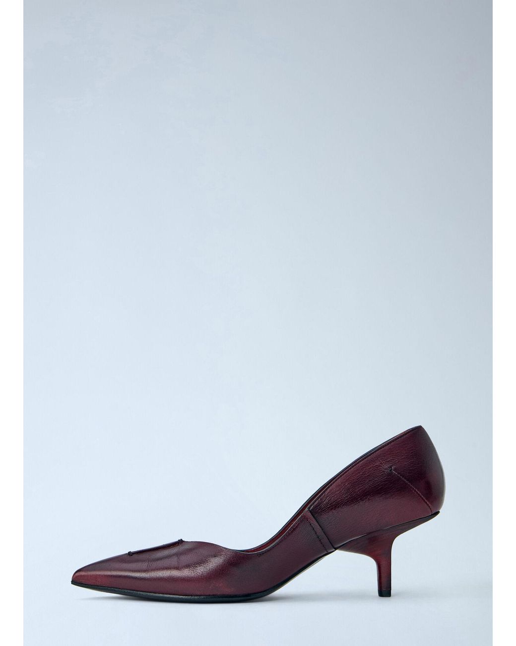 CAPASA MILANO Red Leather Pointed-toe Pumps