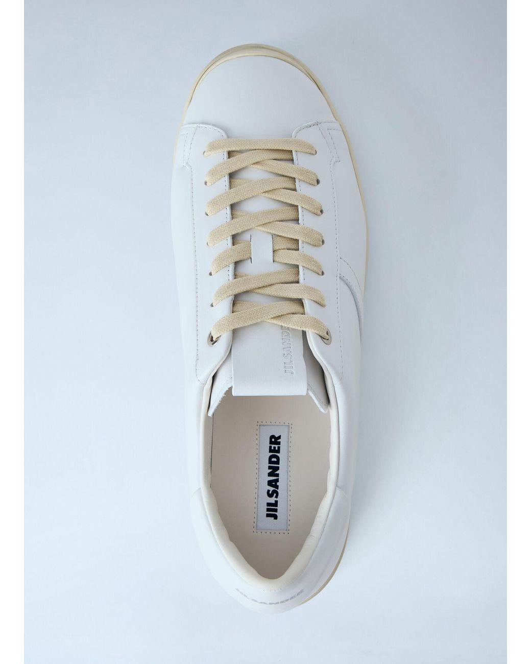 Jil Sander Blue Leather Sports Sneakers for men
