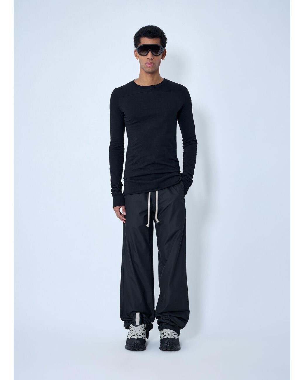 Moncler Blue Rick Owens Elasticated Drawstring Pants