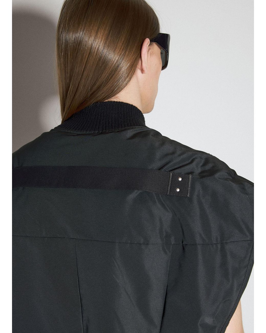 Rick Owens Gray Jumbo Flight Vest for men