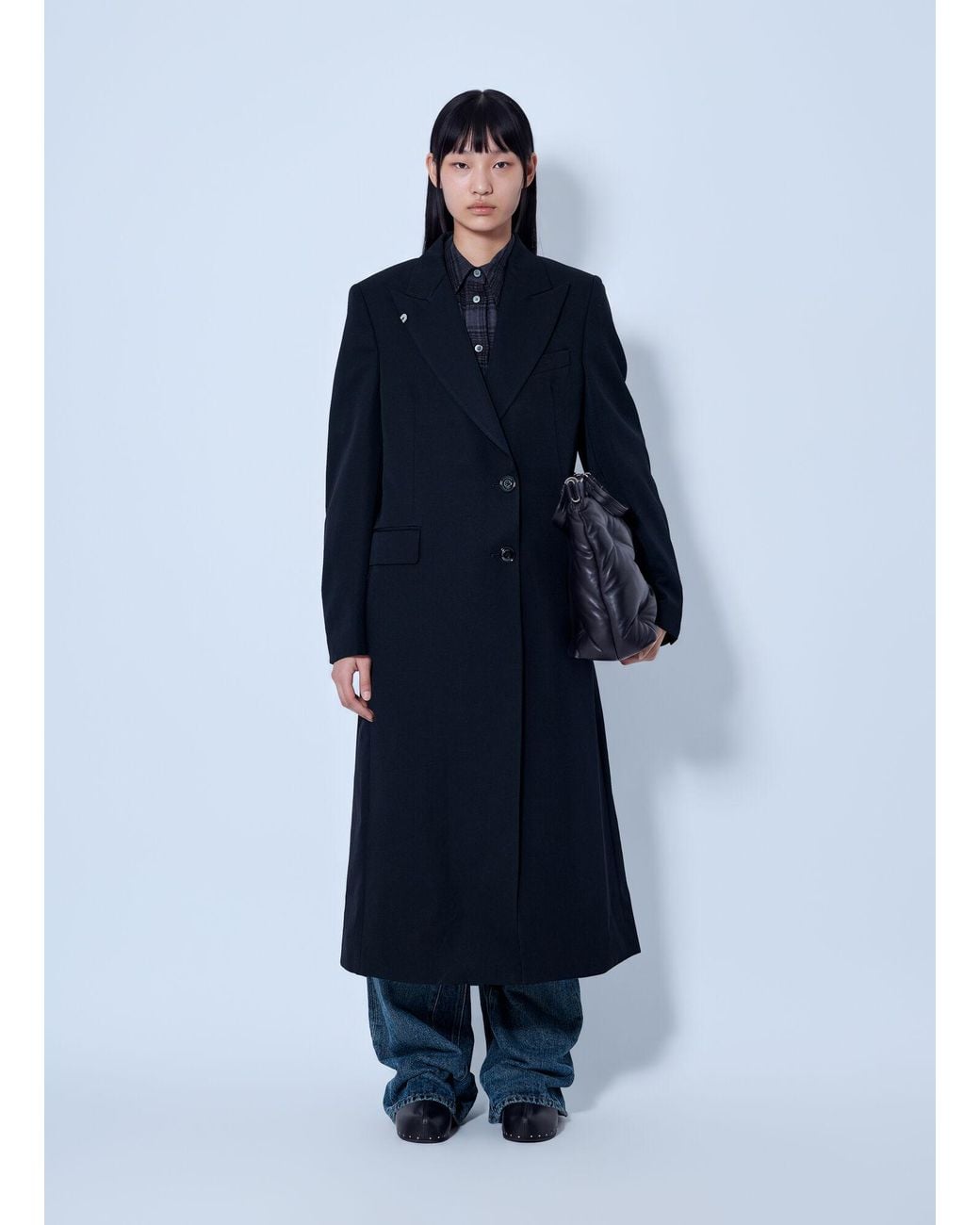 Our Legacy Blue Manta Gabardine Coat