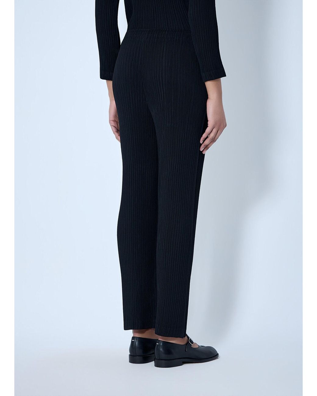 Issey Miyake Blue Pleated Trousers