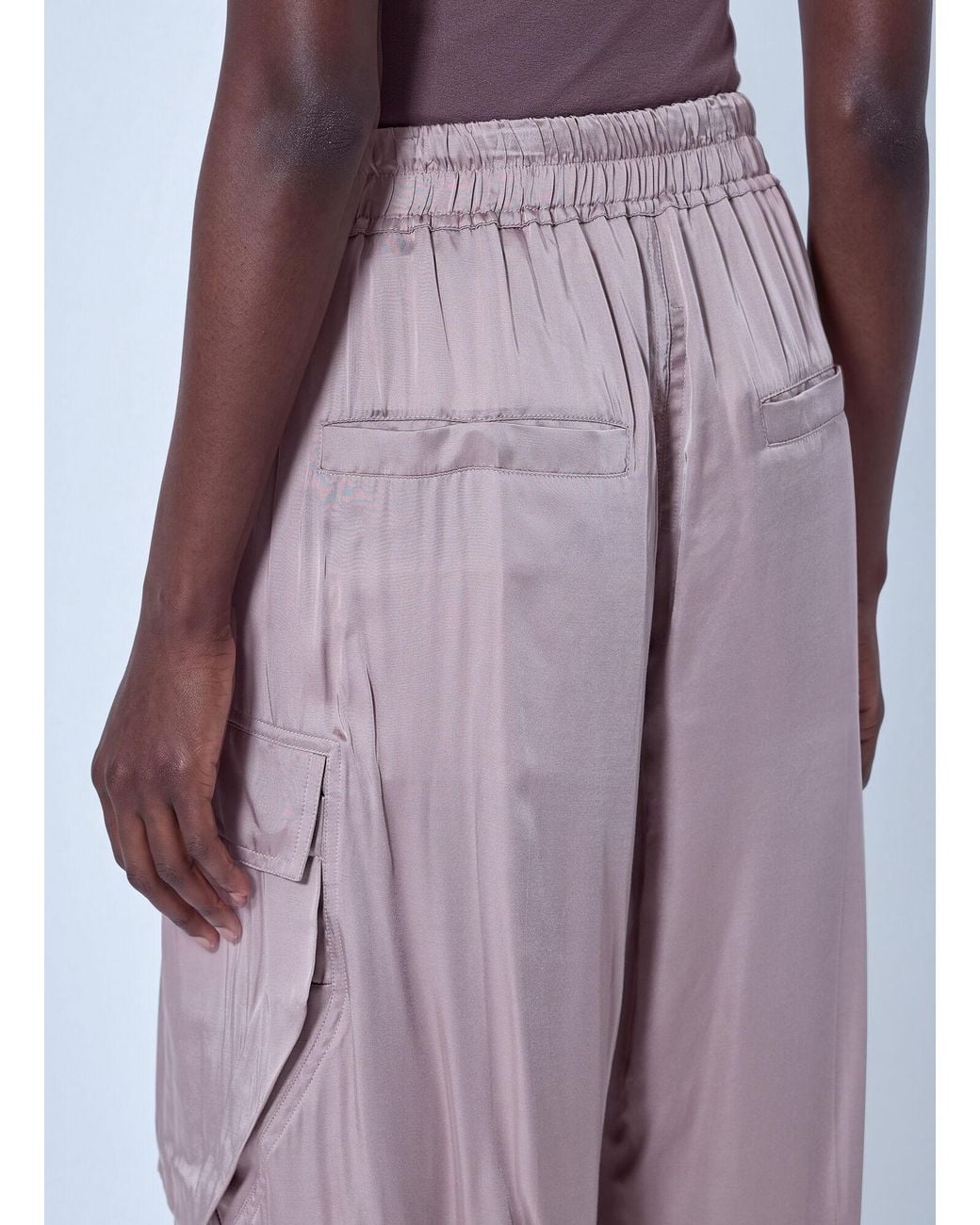 Rick Owens Purple Cargobelas Pants