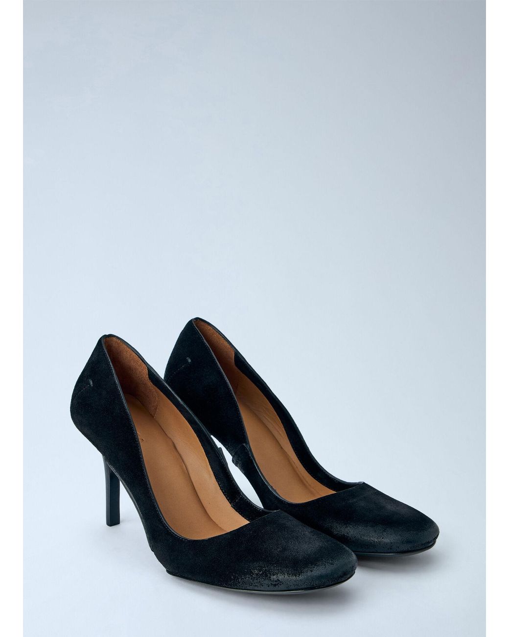 CAPASA MILANO Blue Suede Stiletto Pumps