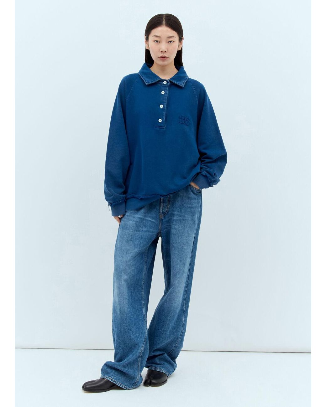 miu-miu-Blue-Logo-Patch-Polo-