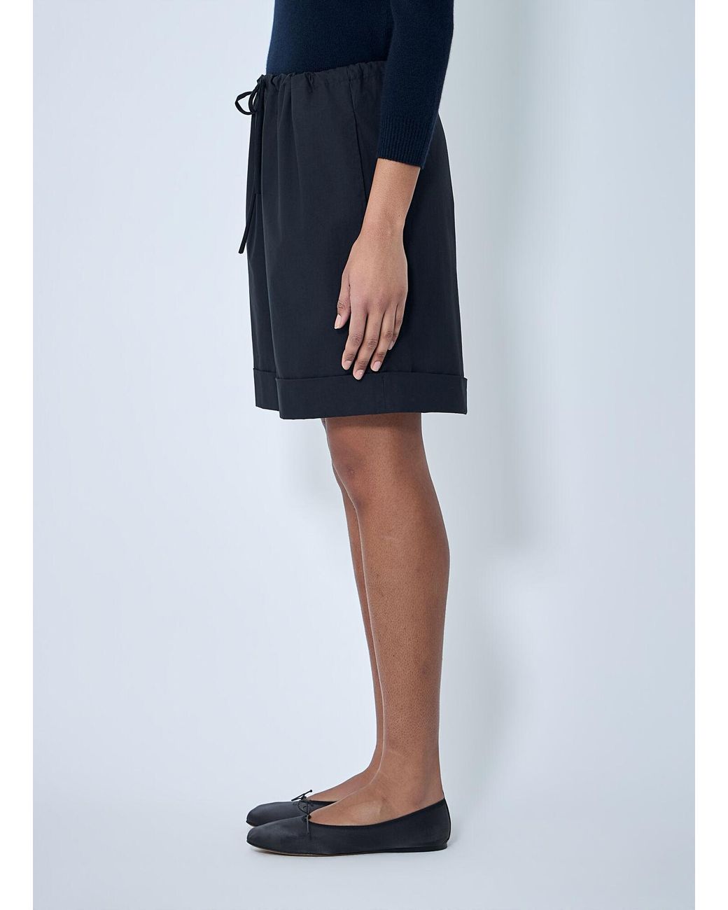 The Row Blue Emiliano Shorts