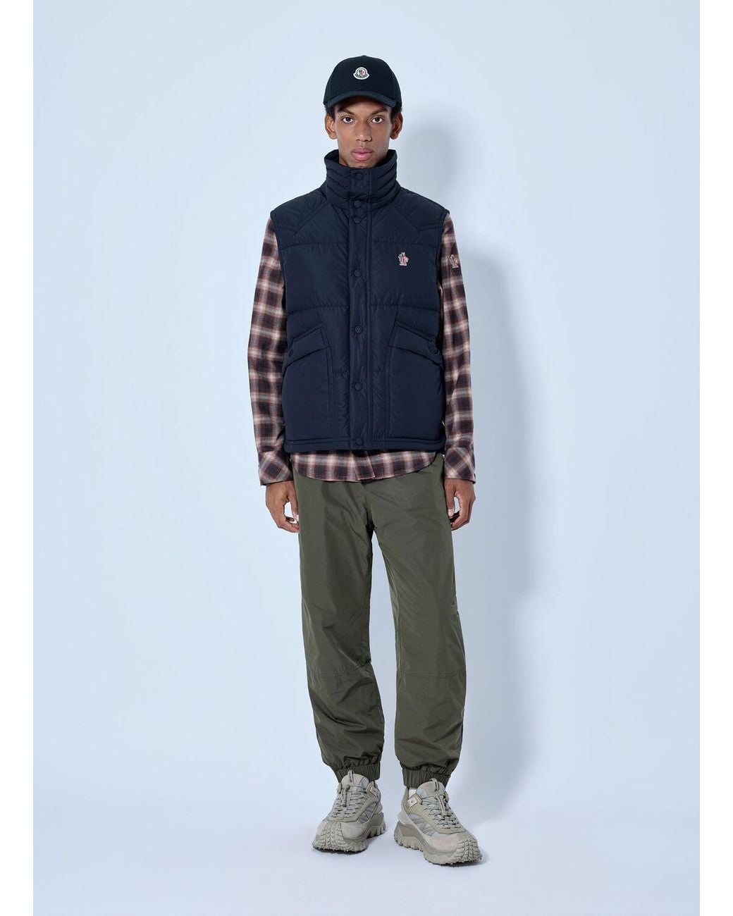 Moncler Blue Evans Down Vest for men