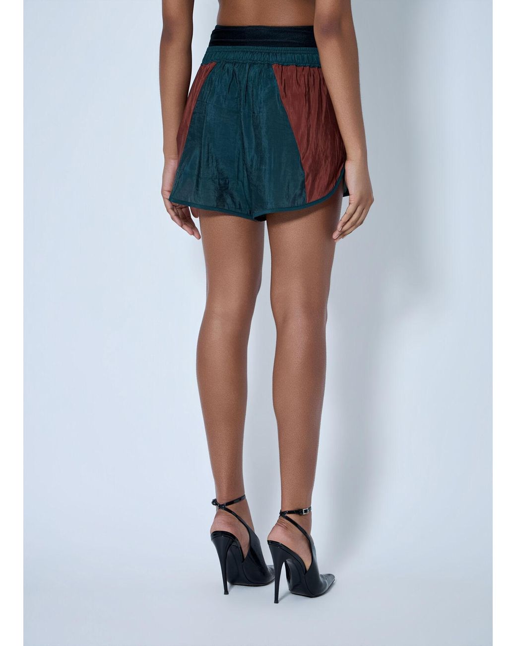 Saint Laurent Blue Elasticated Waist Shorts