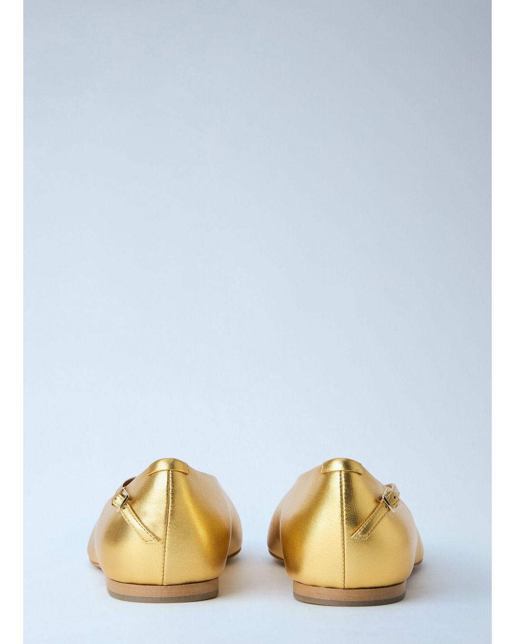 Jil Sander Metallic Elyss Ballerina Flats