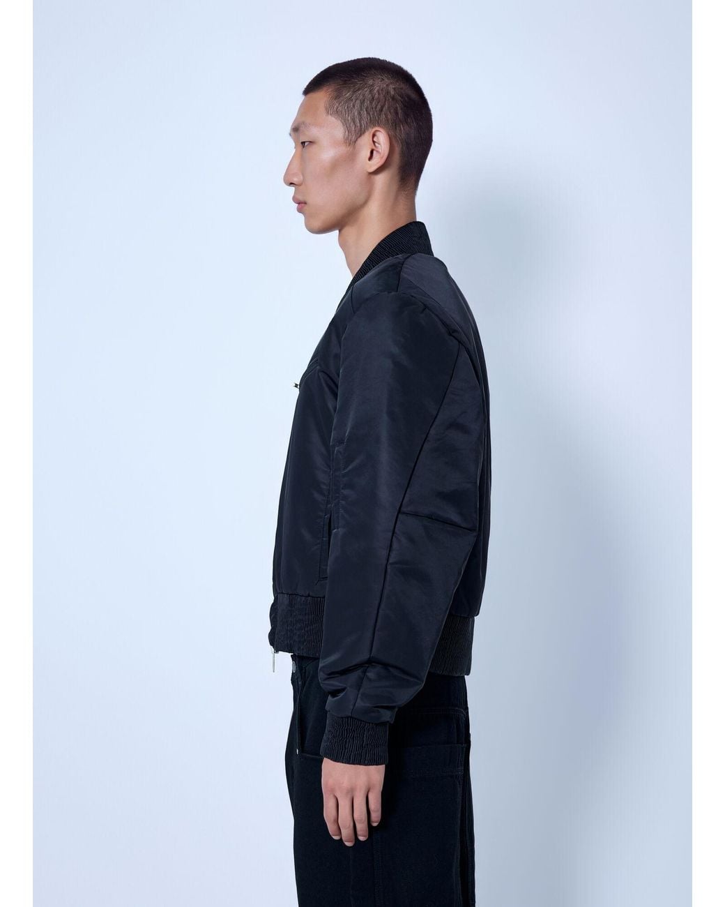 Entire studios Blue Arc Bomber Jacket for men