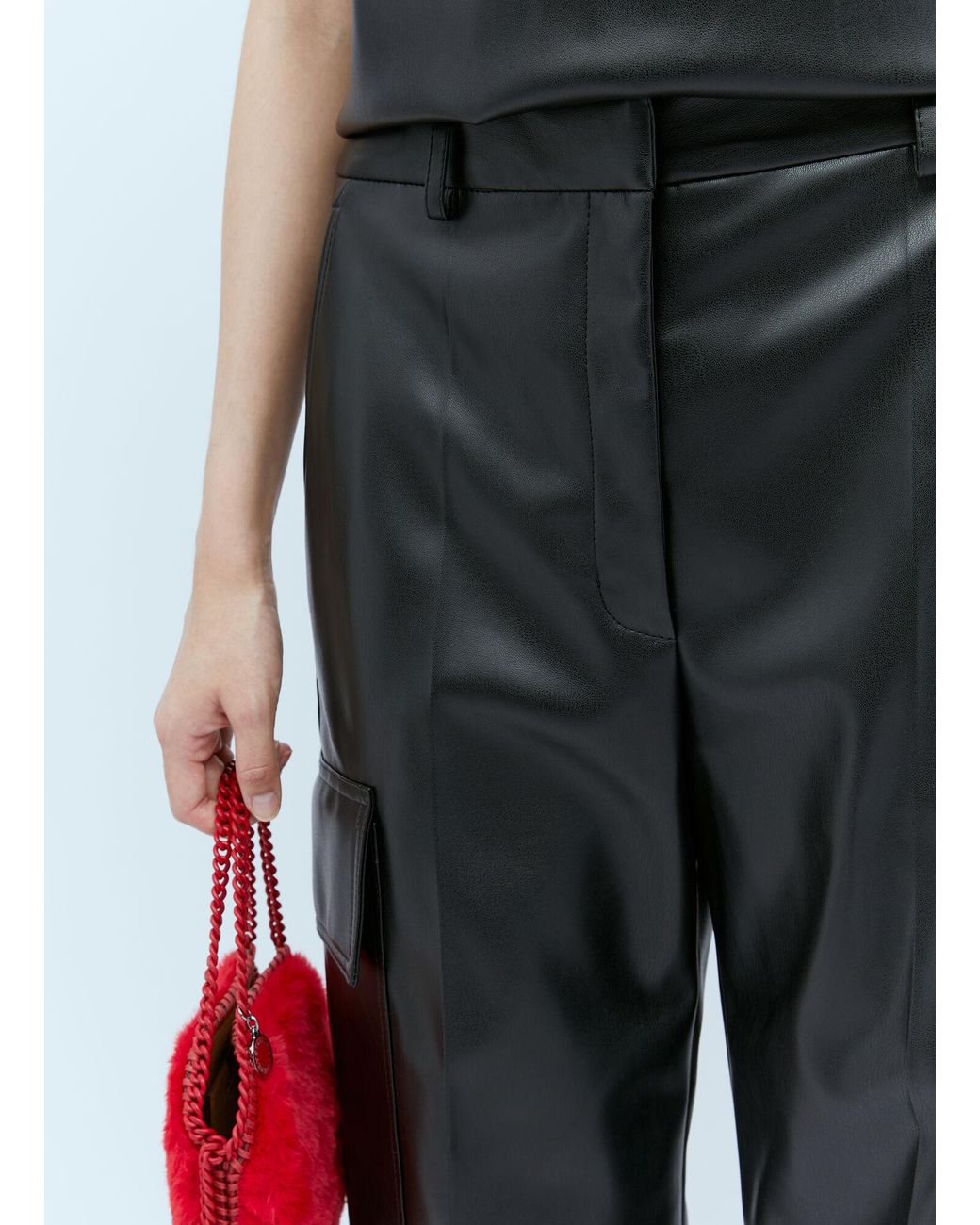Stella McCartney Multicolor Cargo Vegan Leather Pants