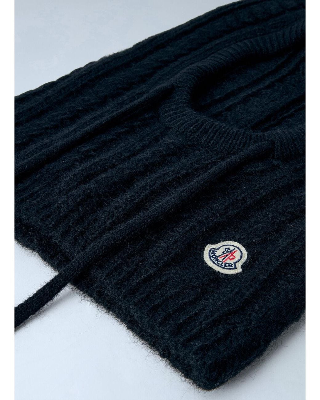 Moncler Blue Cable Knit Balaclava