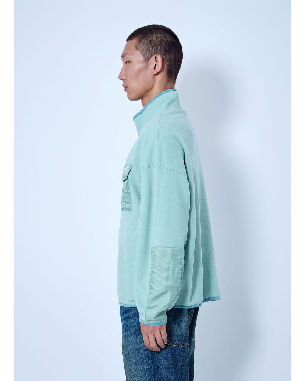 Visvim Blue Barlow P.O. Sweatshirt for men