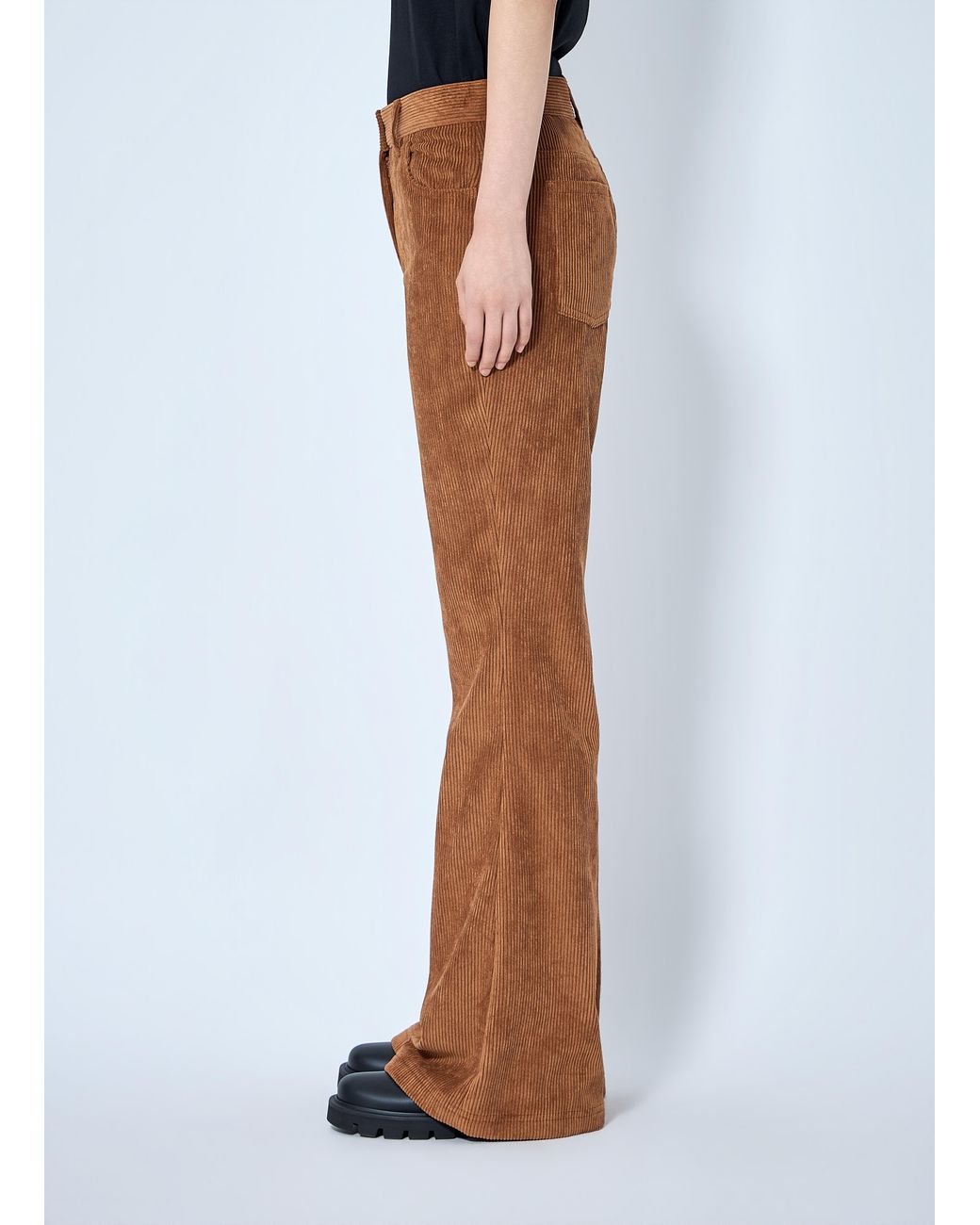 Moncler Brown Corduroy Flared Trousers