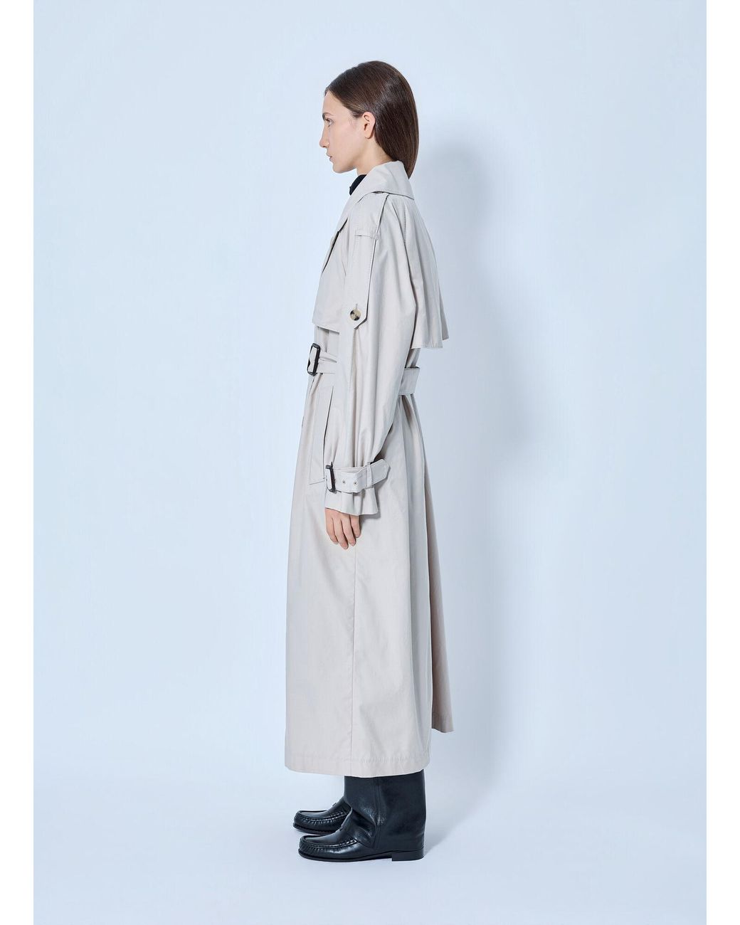 Max Mara Blue Classic Trench Coat