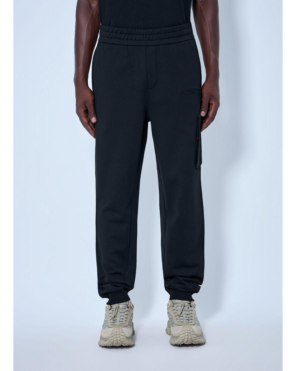Moncler Blue Elasticated Waistband Joggers for men