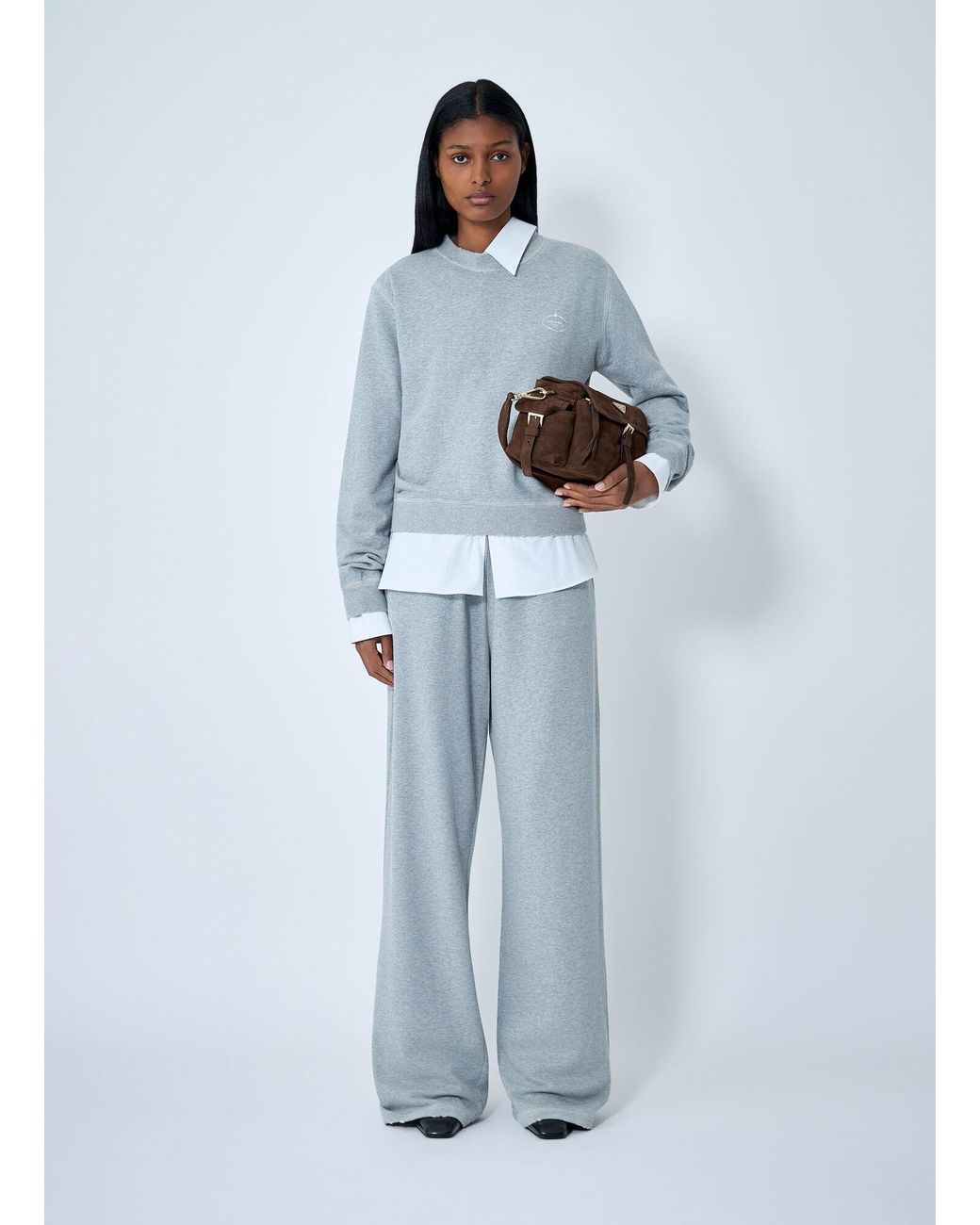 Prada Blue Cotton Sweatshirt