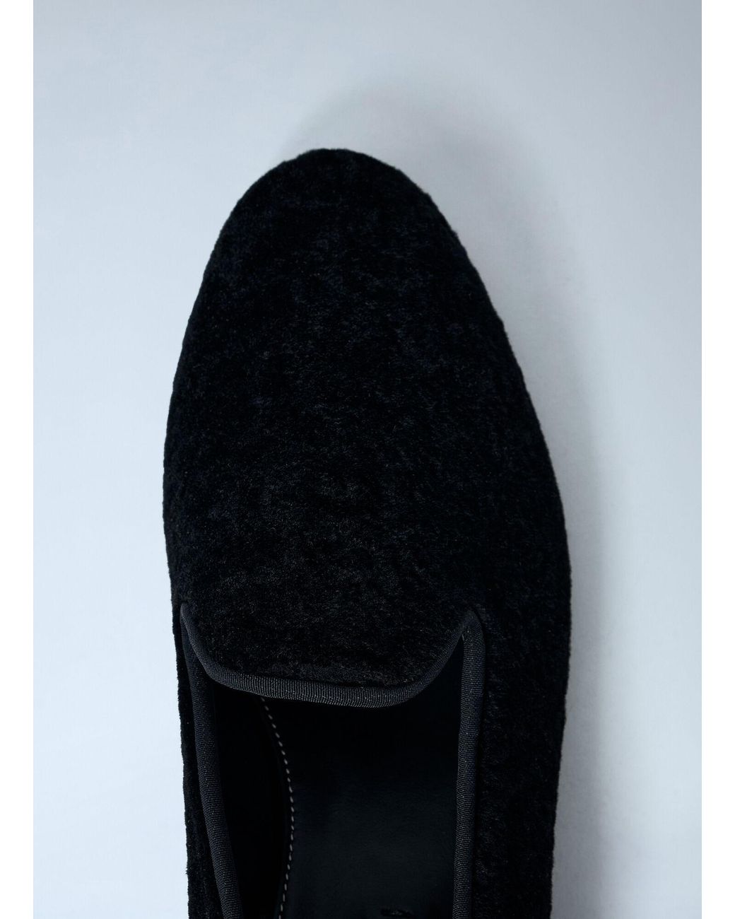 Totême White Shearling-Lined Suede Loafers