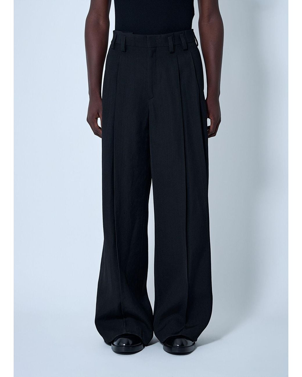 Jil Sander Blue Tailored Wool Pants for men