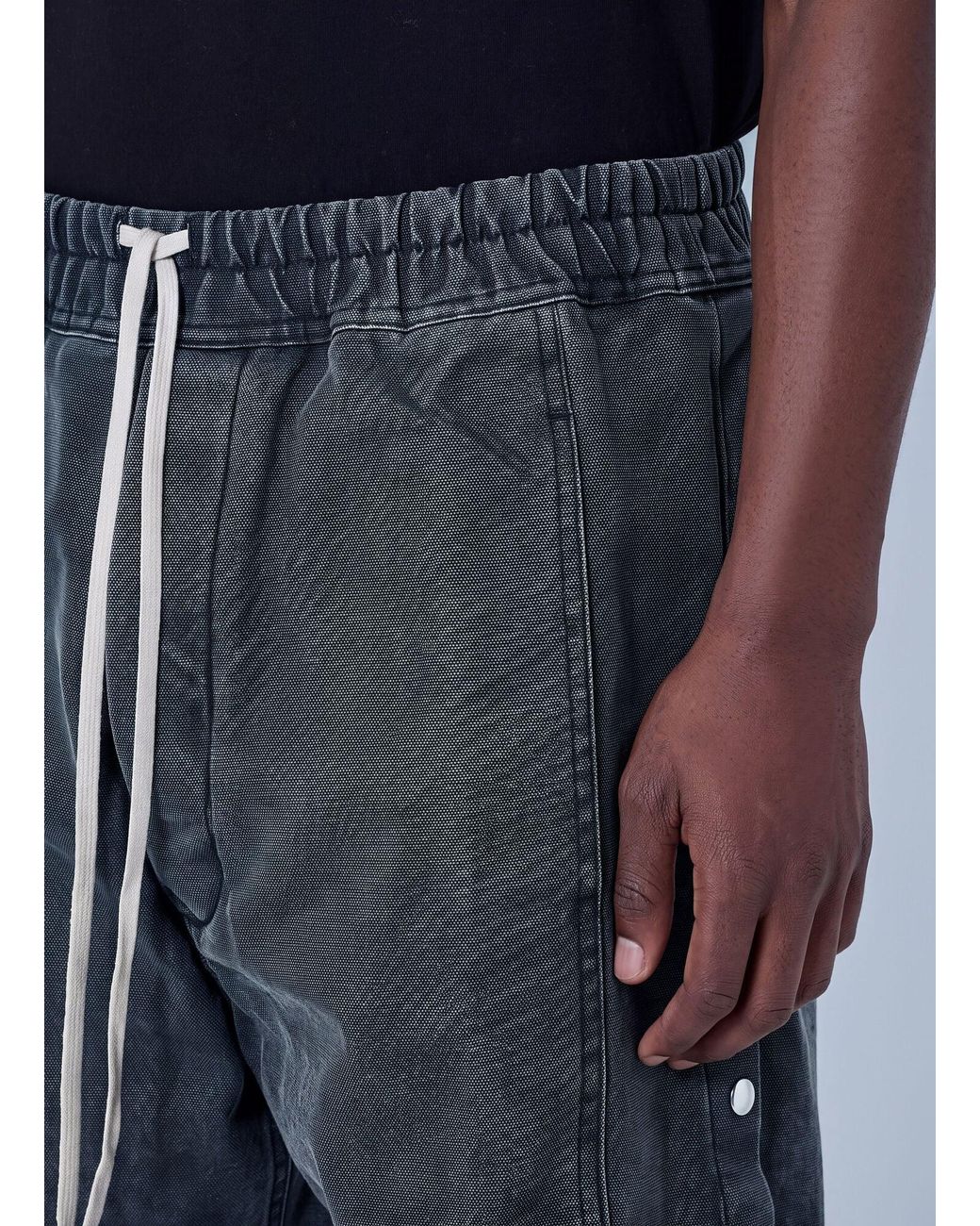 Rick Owens Blue Pusher Shorts for men