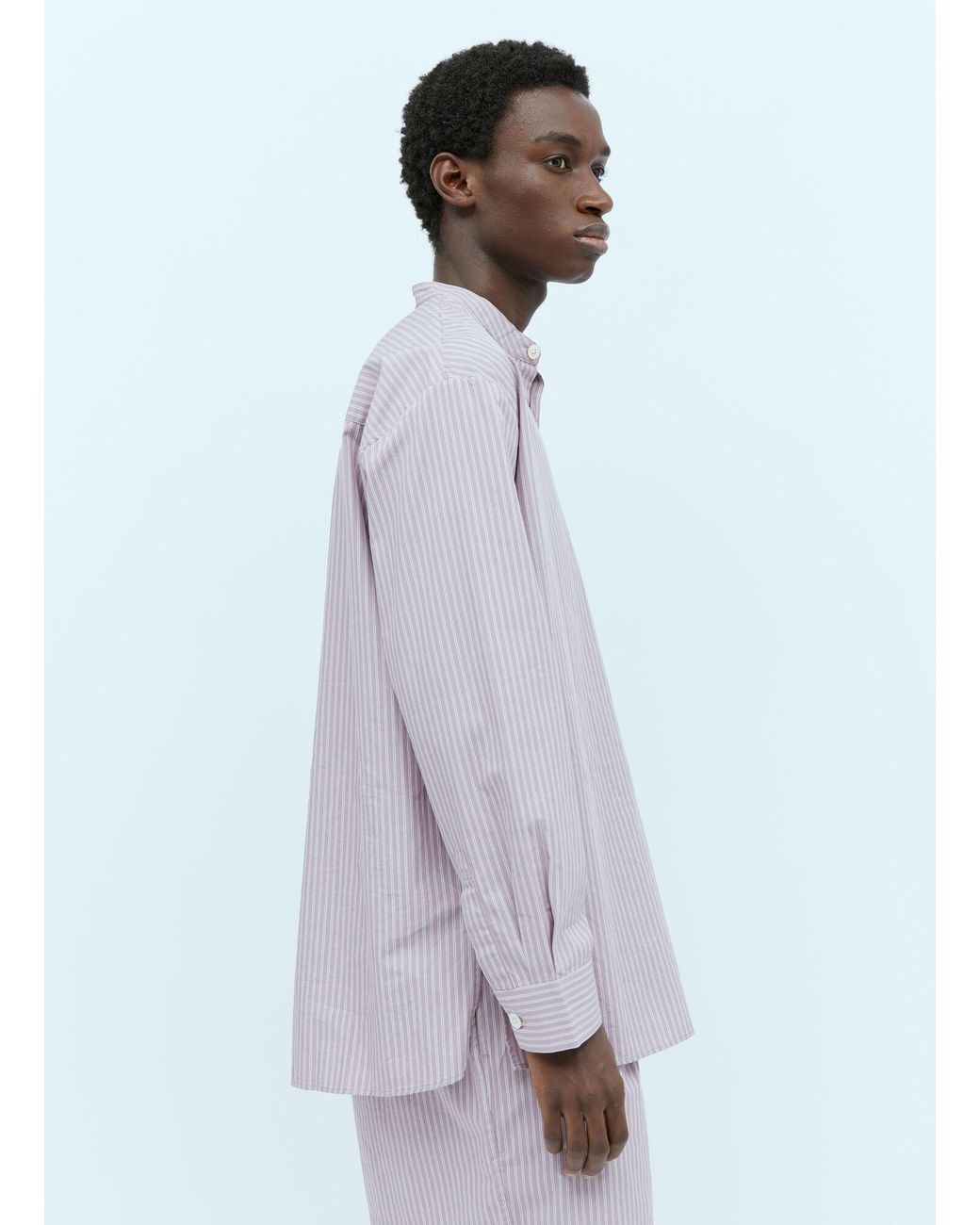 Tekla Blue X Birkenstock Band Collar Shirt