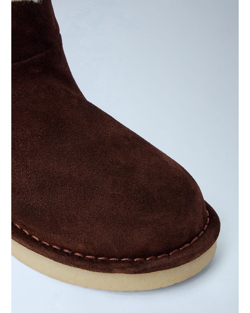 Miu Miu White Shearling-lined Suede Ankle Boots