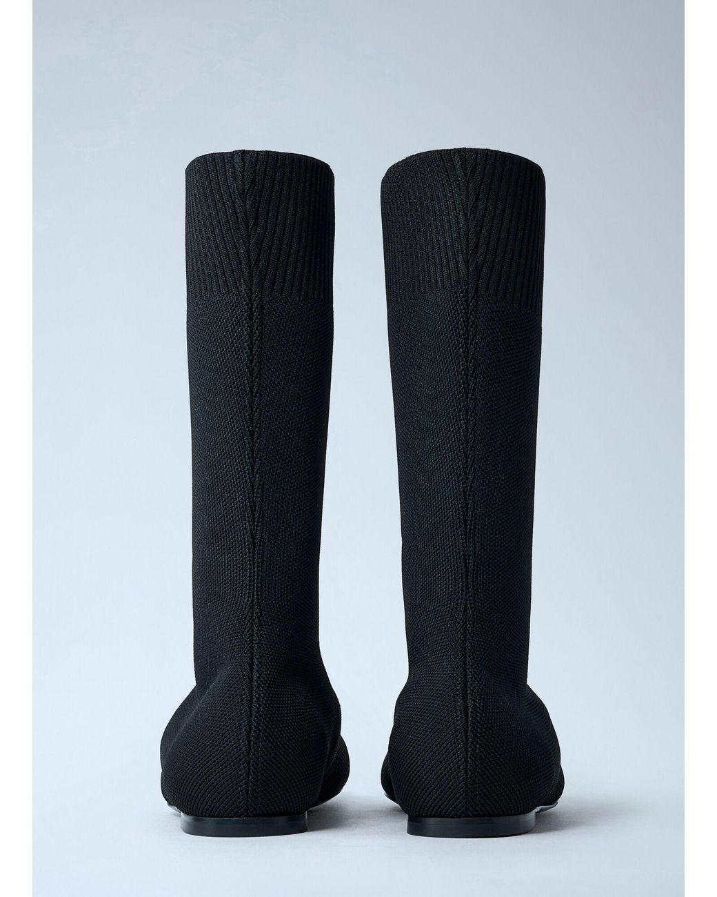 Totême Blue Knit Sock Boots