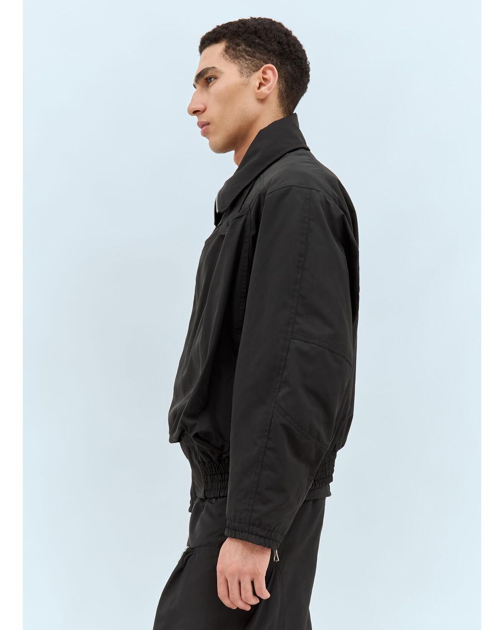 Dries Van Noten Viller Bomber Jacket in Gray for Men | Lyst