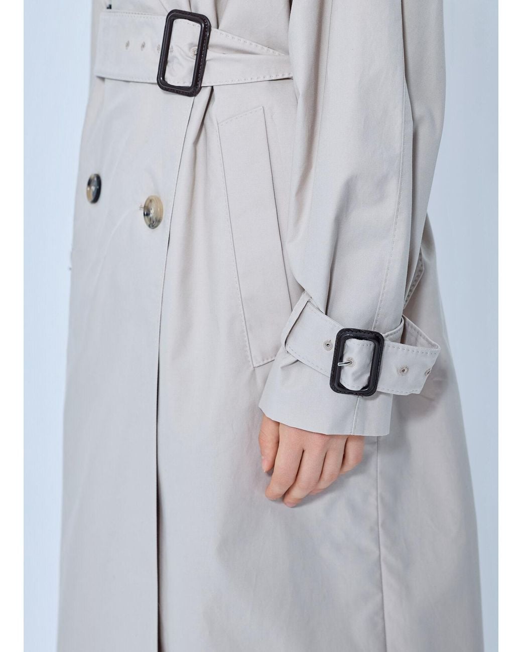 Max Mara Blue Classic Trench Coat