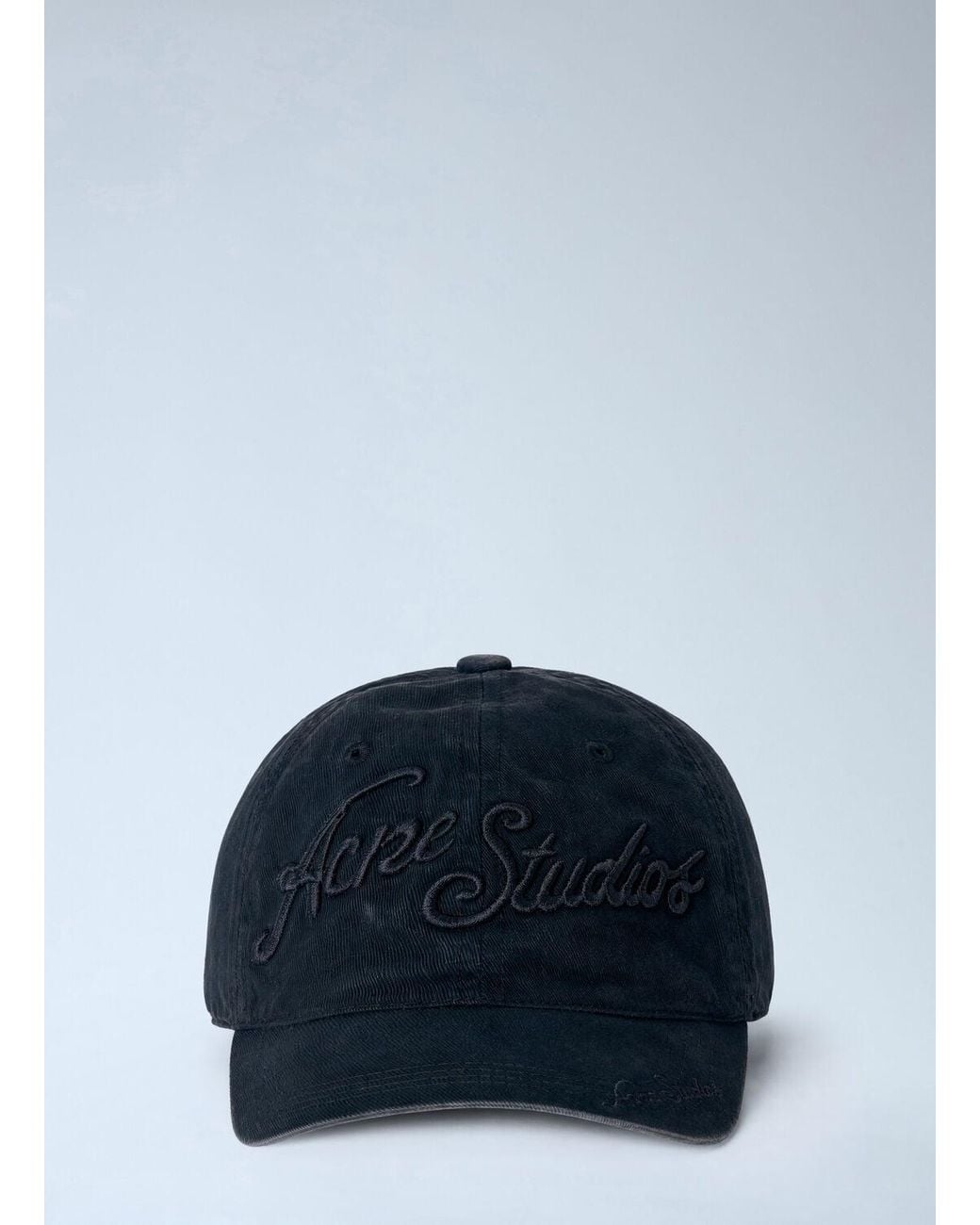 Acne Blue Embroidered Logo Cap