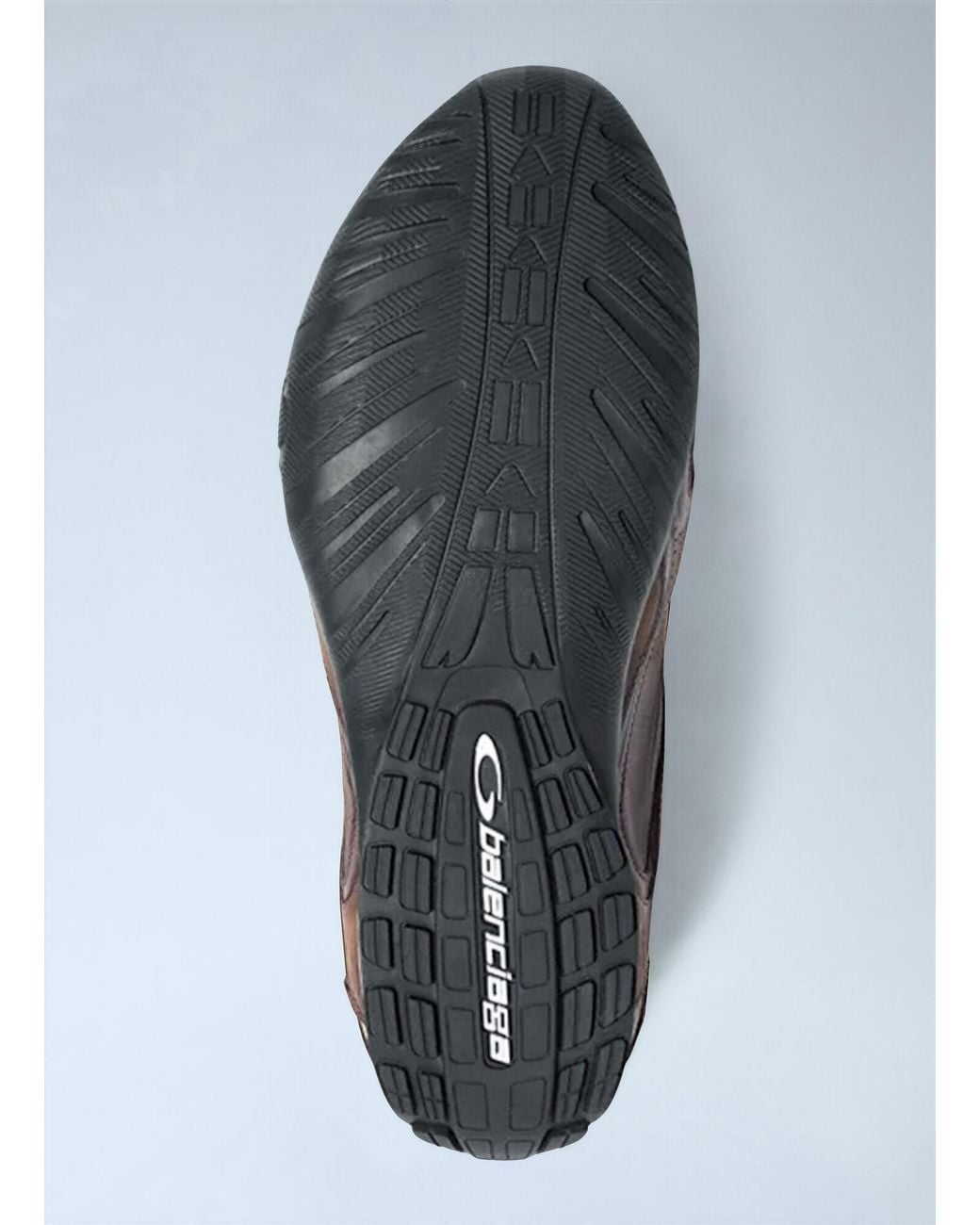 Balenciaga White Radar Leather Sneakers for men