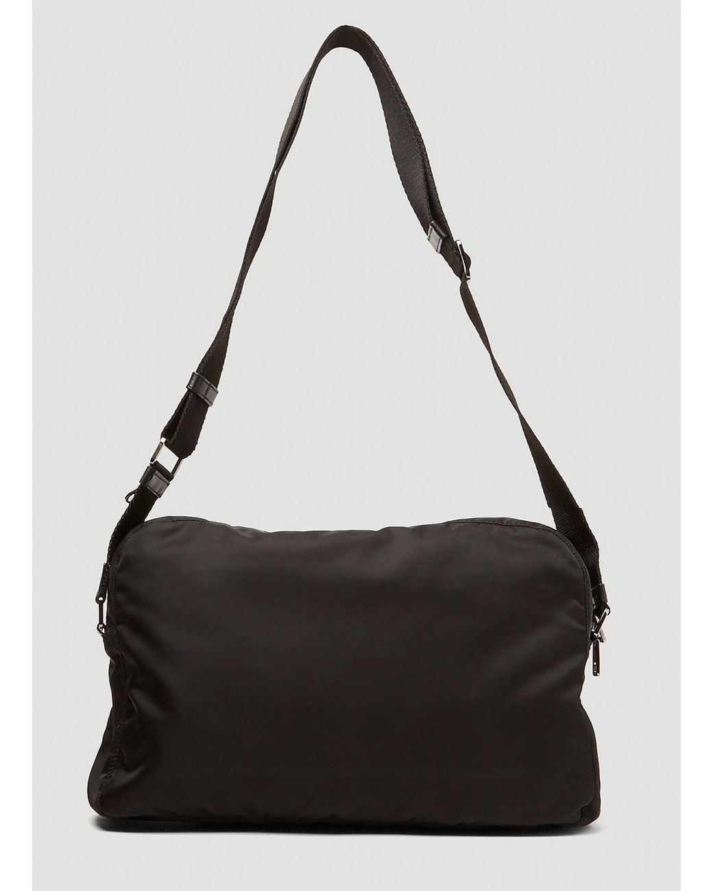 Mens Bags Messenger bags Save 14% Dolce & Gabbana Synthetic Logo Plaque Crossbody Bag in Black for Men 
