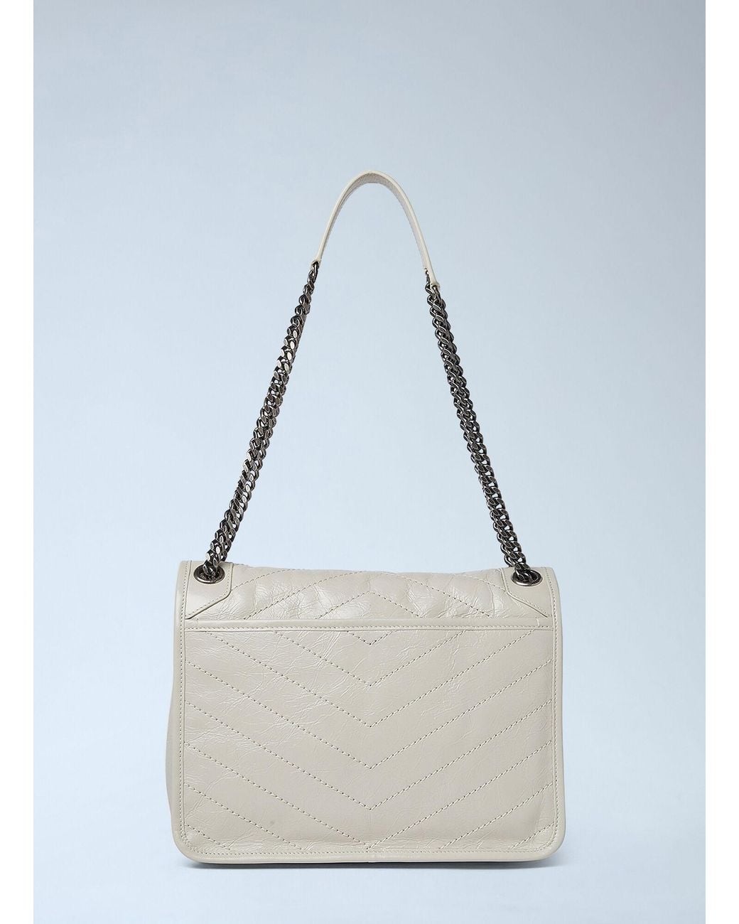 Saint Laurent White Medium Niki Shoulder Bag