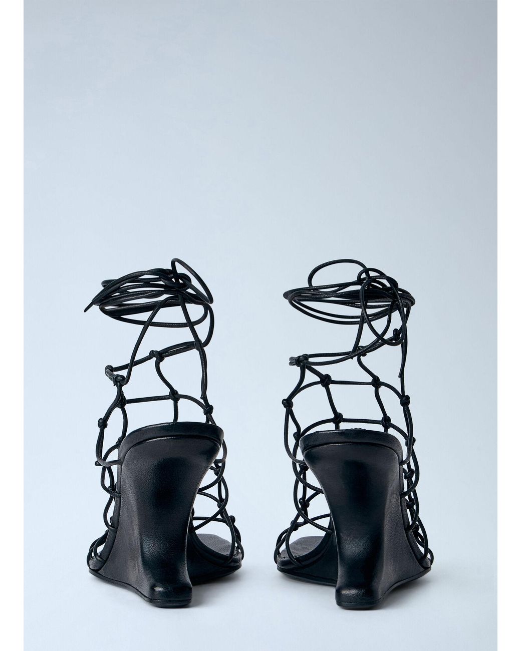 Rick Owens White Web Cantilever 8 Sandals