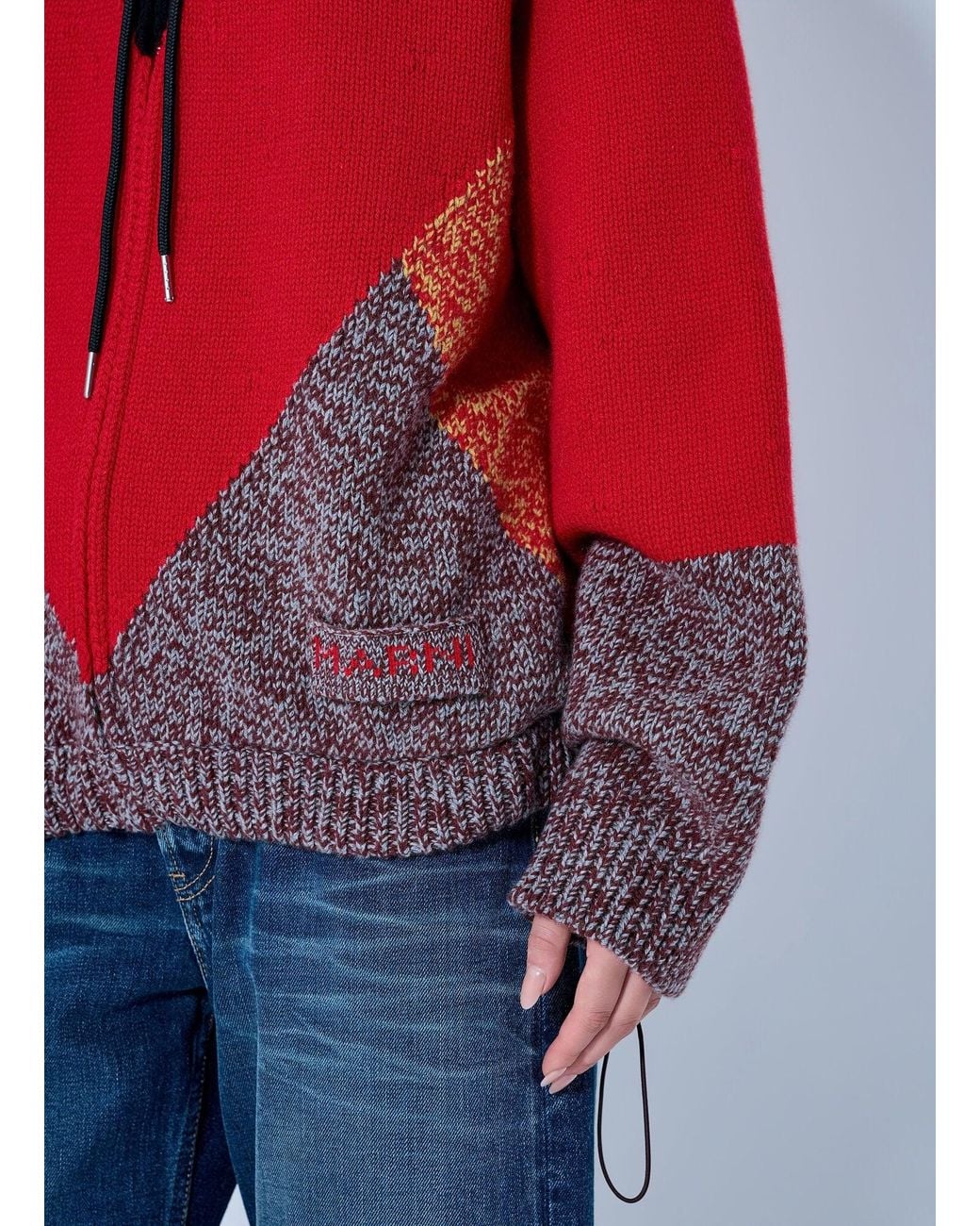 Marni Zippered Knit Sweater