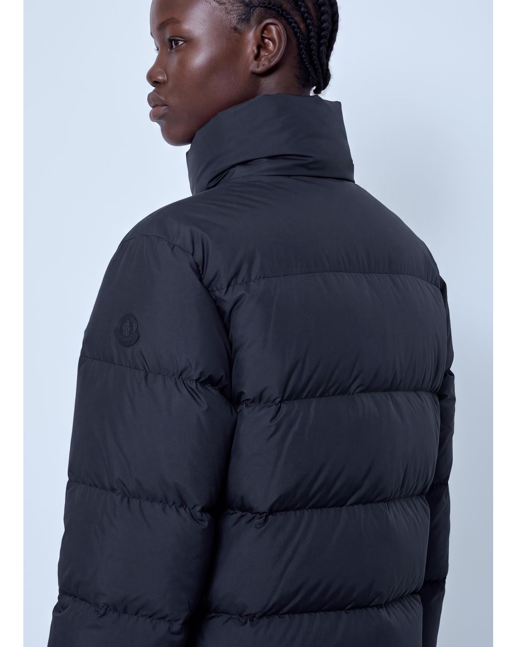 Moncler Blue Vivantesse Short Down Jacket