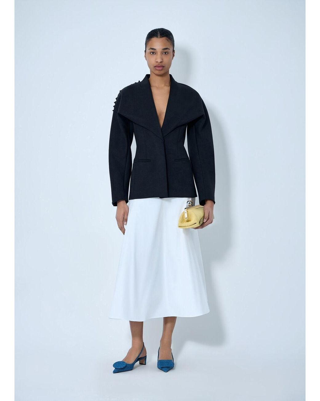 Jacquemus Blue Structured Tailored Jacket
