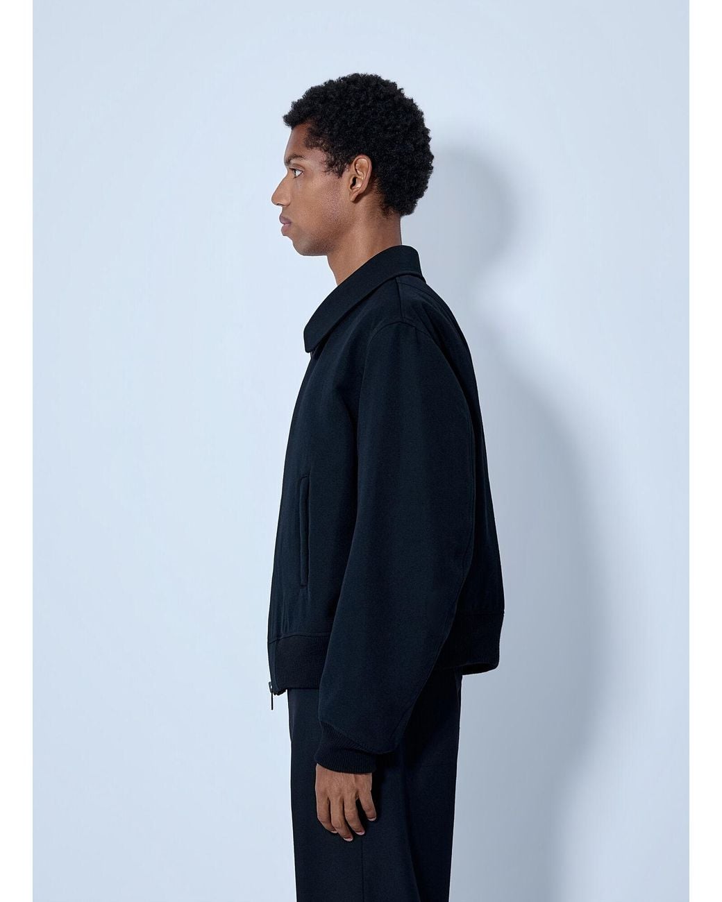 Yohji Yamamoto Blue Flight Jacket for men