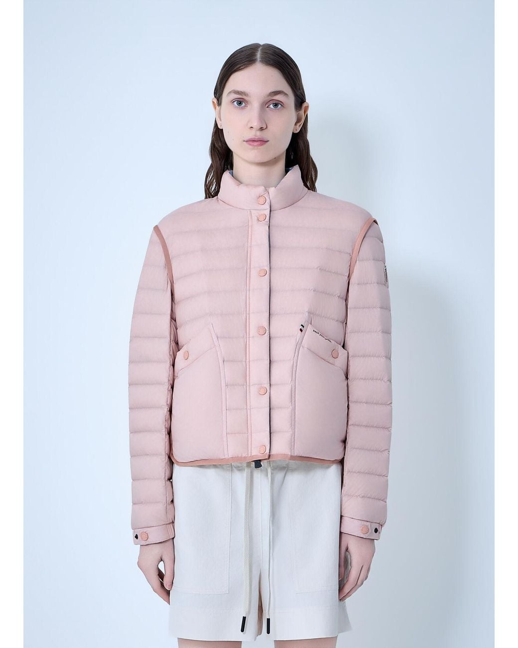 Moncler Red Madulain Down Jacket
