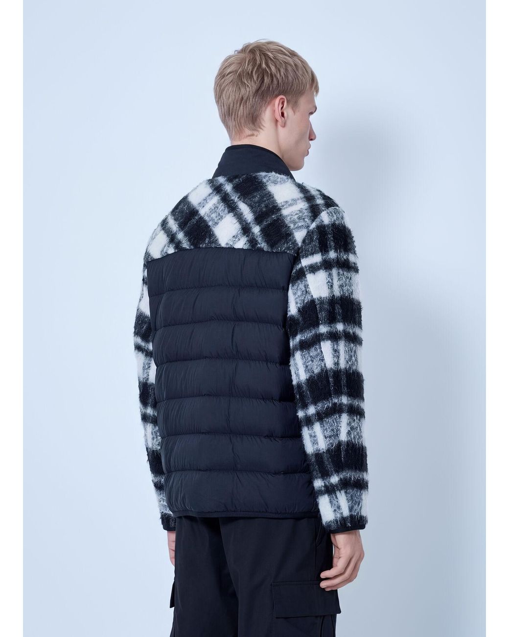 Moncler Blue Scalorbi Mid-Length Down Jacket for men