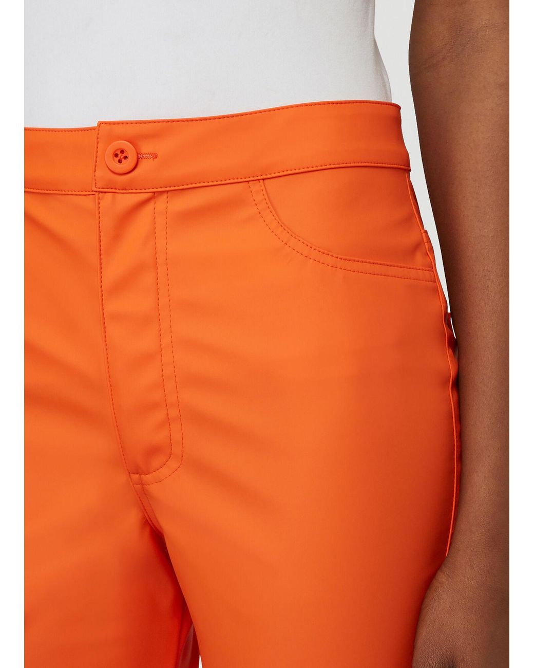 Maisie Wilen Orange Straight Leg Pants