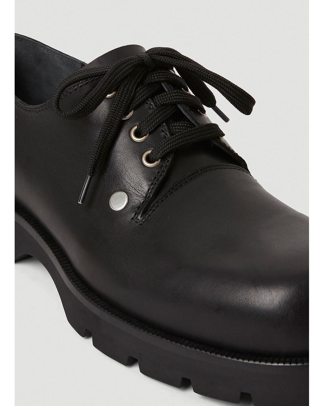 Jil Sander Stud Derby Shoes in Black for Men | Lyst Canada