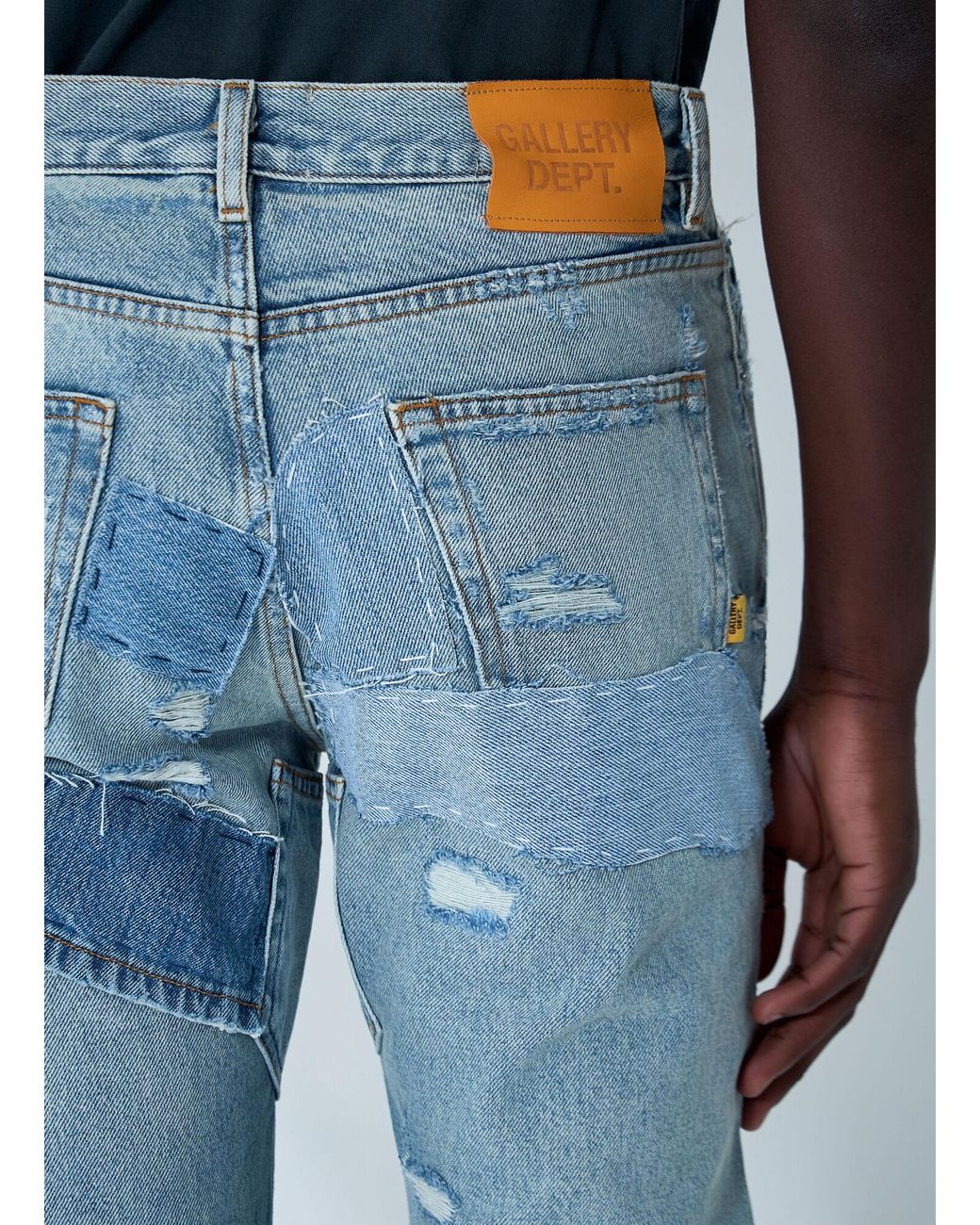GALLERY DEPT. Blue Distressed Bowery 5001 Jeans for men