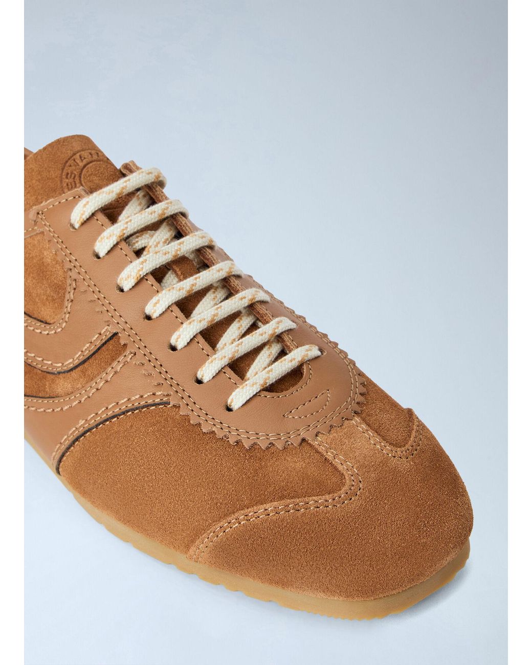 Dries Van Noten Brown Suede Panel Sneakers