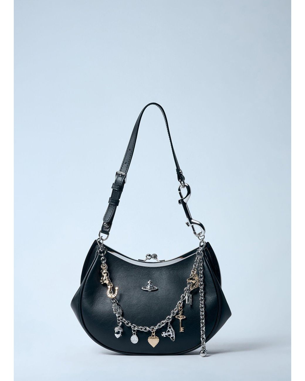 ハンドバッグ Vivienne Westwood Charm Frame Purse' handbag Charm Frame Purse in BLACK | Vivienne Westwood®